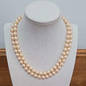 Glass Pearl Necklace